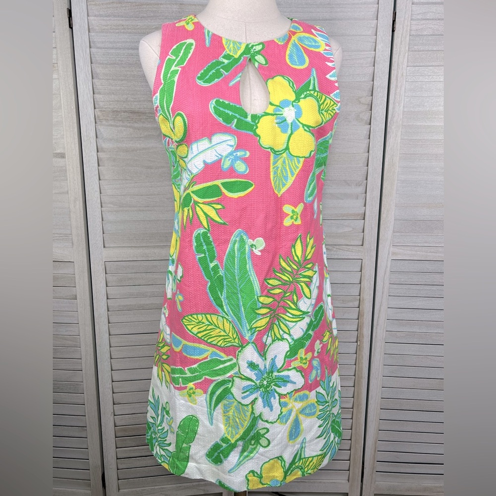 TAYLOR Textured Floral Sheath Dress Tropical Print-6